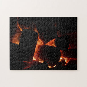 Feuerstelle Winter Brennholz Puzzle