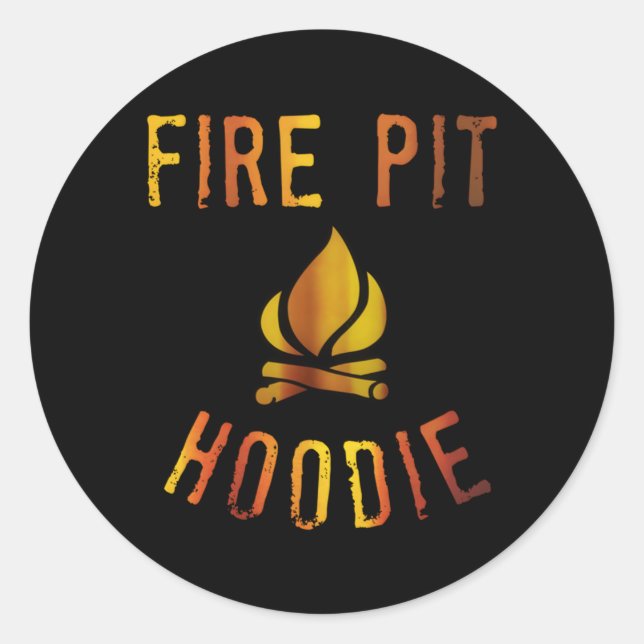 Feuerstollen oder Feuer Runder Aufkleber (Vorderseite)