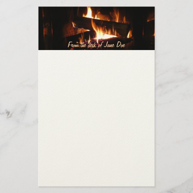 Feuerstromfotografie Briefpapier (Vorderseite)