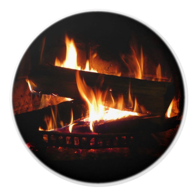 Feuerstromfotografie Keramikknauf (Vorderseite)