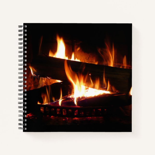 Feuerstromfotografie Notizbuch (Vorderseite)