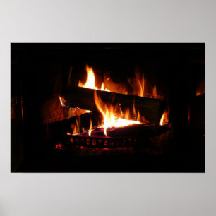 Feuerstromfotografie Poster