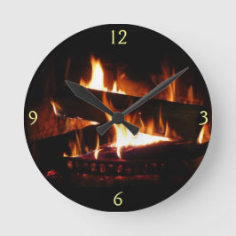 Feuerstromfotografie Runde Wanduhr