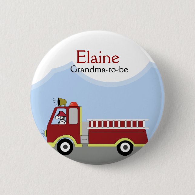 Feuerstruck-Brandname TAG Schaltfläche Button (Vorderseite)