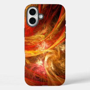 Feuersturm Abstrakte Kunst iPhone 16 Plus Hülle