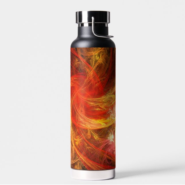 Feuersturm Abstrakte Kunst Trinkflasche (Links)