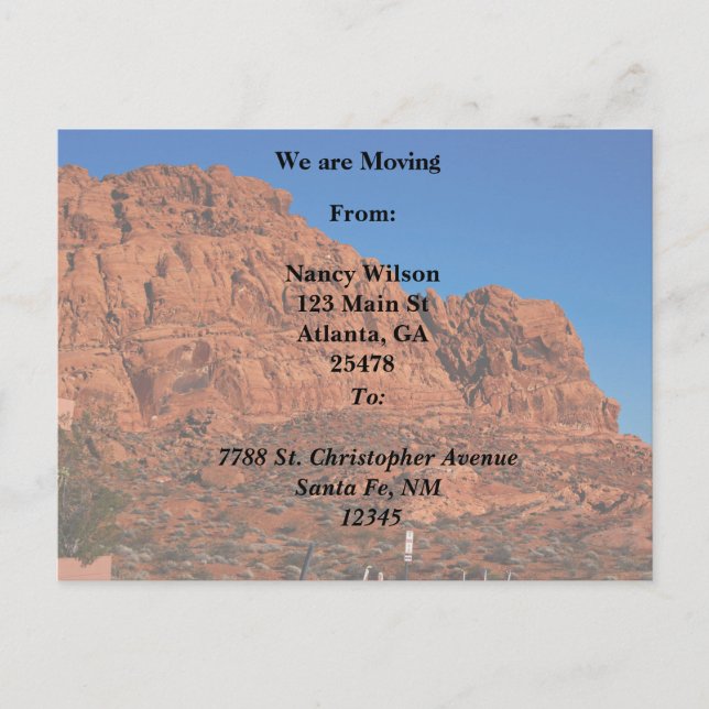 Feuertal Ankündigungspostkarte (Vorderseite)