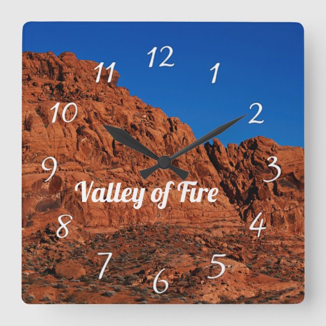 Feuertal   quadratische wanduhr (Vorderseite)