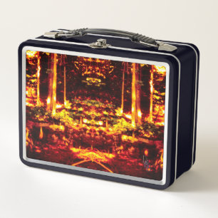 Feuertempel Metall Brotdose