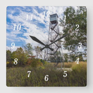Feuerturm-Runge-Uhr Quadratische Wanduhr