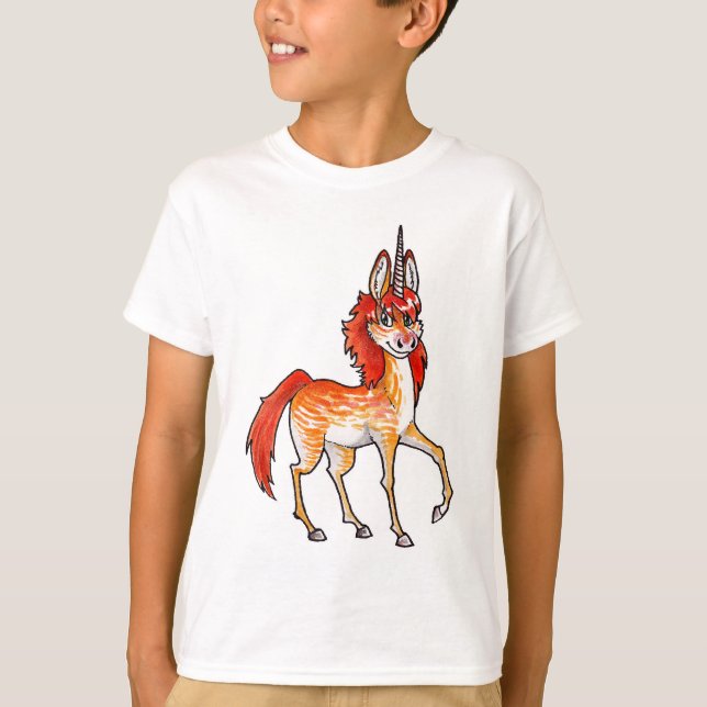 Feuerunikorn T-Shirt (Vorderseite)