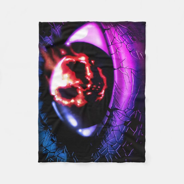 "Feuervision" Fleecedecke (Vorderseite)