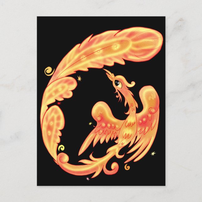 Feuervogel Postkarte (Vorderseite)