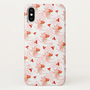 Feuervogel und Phönixblume nahtloses Muster Case-Mate iPhone Hülle
