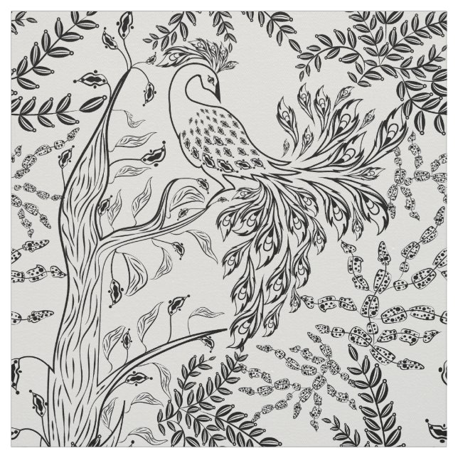 Feuervogel, Vogel Stoff (Muster)