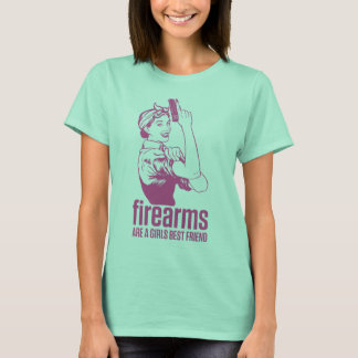Feuerwaffen sind ein Girls-Bester Freund-Shirt T-Shirt