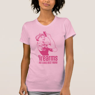 Feuerwaffen sind ein Mädchen-bester Freund-Shirt T-Shirt
