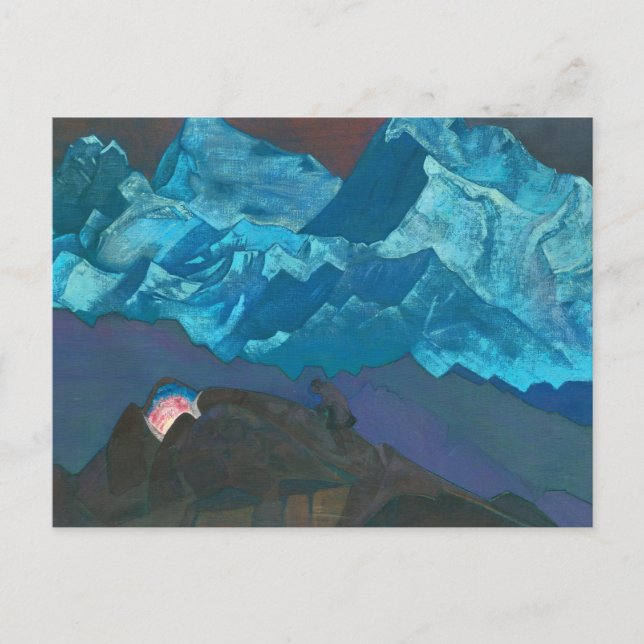 Feuerwehr 1924 von Nicholas Roerich Postkarte (Vorderseite)