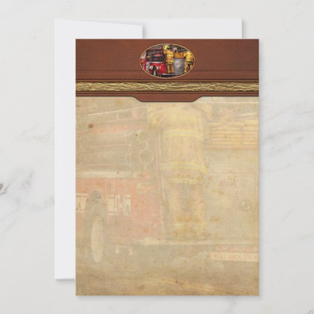 Feuerwehr - Abteilung Metuchen Mitteilungskarte (Vorderseite)