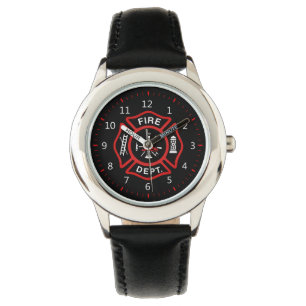 Feuerwehr-Abzeichen Armbanduhr