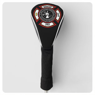 Feuerwehr ADD NAME Feuerwehrmann-Abzeichen Rettung Golf Headcover