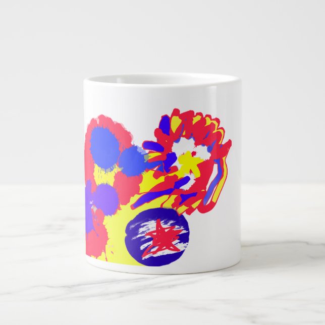 Feuerwehr am 4. Juli Jumbo-Tasse (Vorderseite)