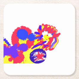 Feuerwehr am 4. Juli Rechteckiger Pappuntersetzer