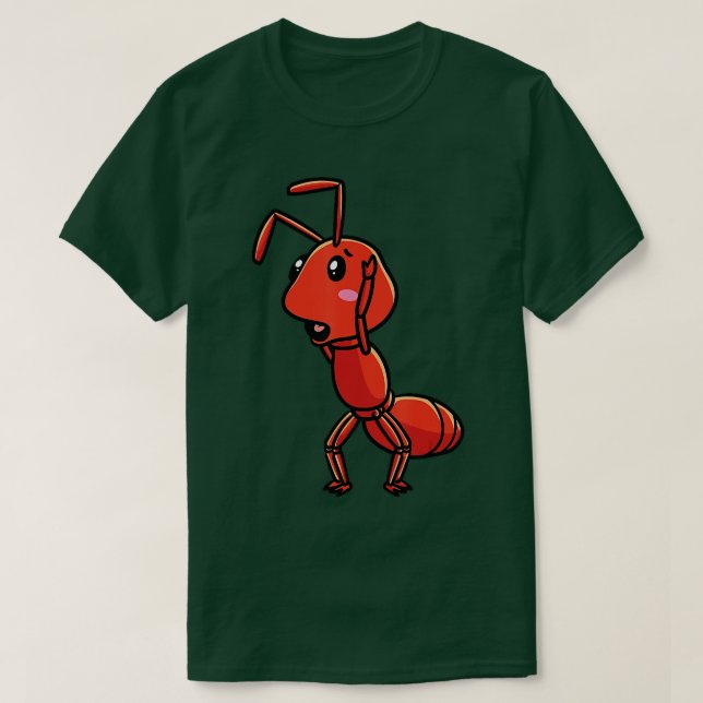 Feuerwehr Ant Red Ant Emoticon Boys Girls Kinder E T-Shirt (Design vorne)