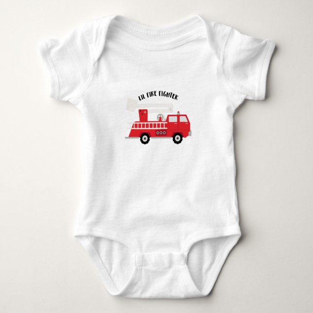 Feuerwehr Baby Strampler (Vorderseite)