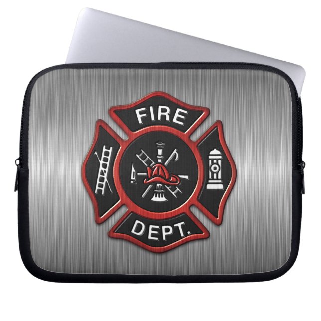 Feuerwehr Deluxe Laptopschutzhülle (Vorderseite)