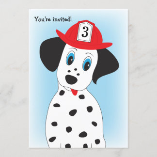 Feuerwehr - Einladung des Jungen zu Geburtstagspar