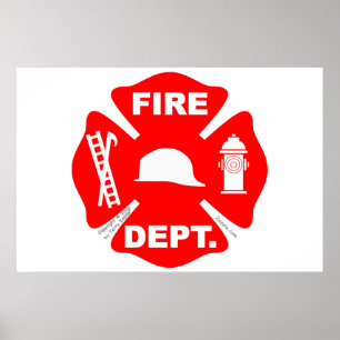Feuerwehr Emblem - Poster