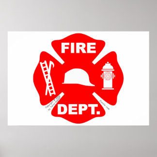 Feuerwehr Emblem - Poster