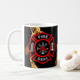 Feuerwehr-Flammen der Tasse