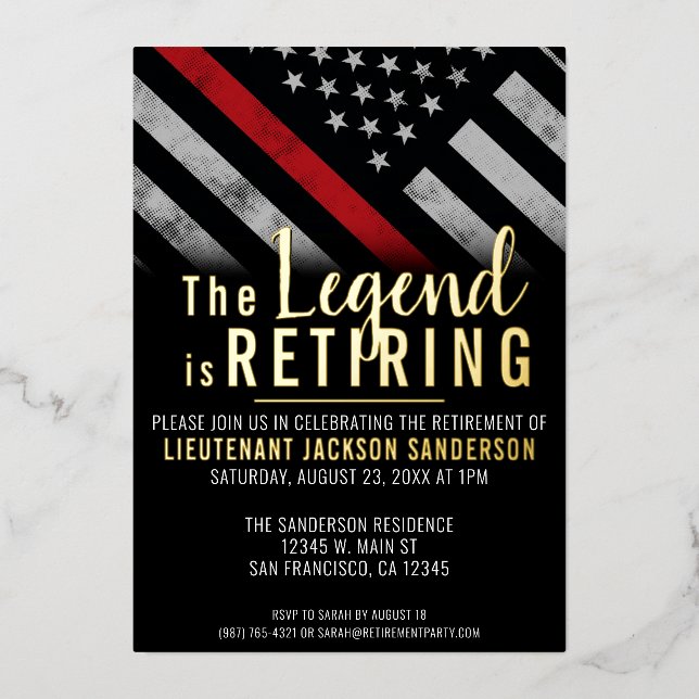 Feuerwehr Folieneinladung (Vorderseite)