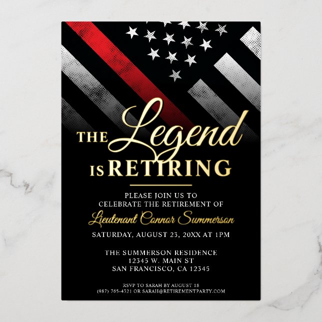 Feuerwehr Folieneinladung (Vorderseite)