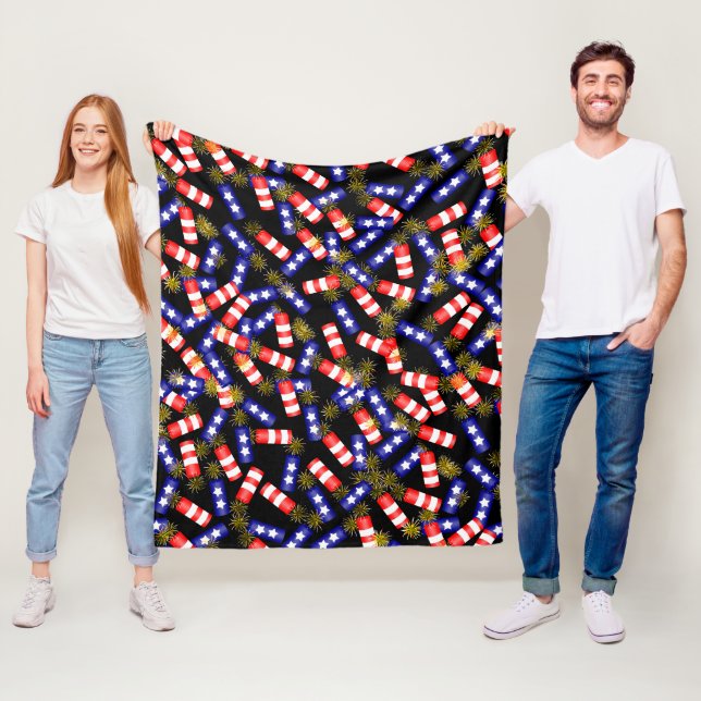 Feuerwehr für den 4. Juli Fleecedecke (Beispiel)