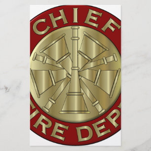 Feuerwehr-Hauptmessingsymbol Briefpapier