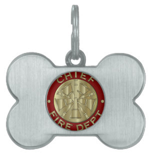 Feuerwehr-Hauptmessingsymbol Tiermarke