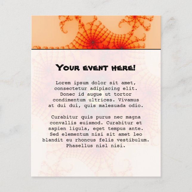 Feuerwehr im Fraktal Kunst Flyer (Vorne)