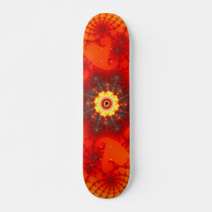 Feuerwehr im Fraktal Kunst Skateboard