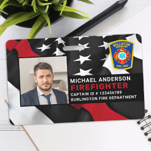 Feuerwehr Individuelles Fotologo Feuerwehr ID Ausweis
