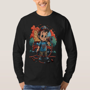 Feuerwehr Kinder Kleiner Feuerwehrmann Feuerwehrsc T-Shirt