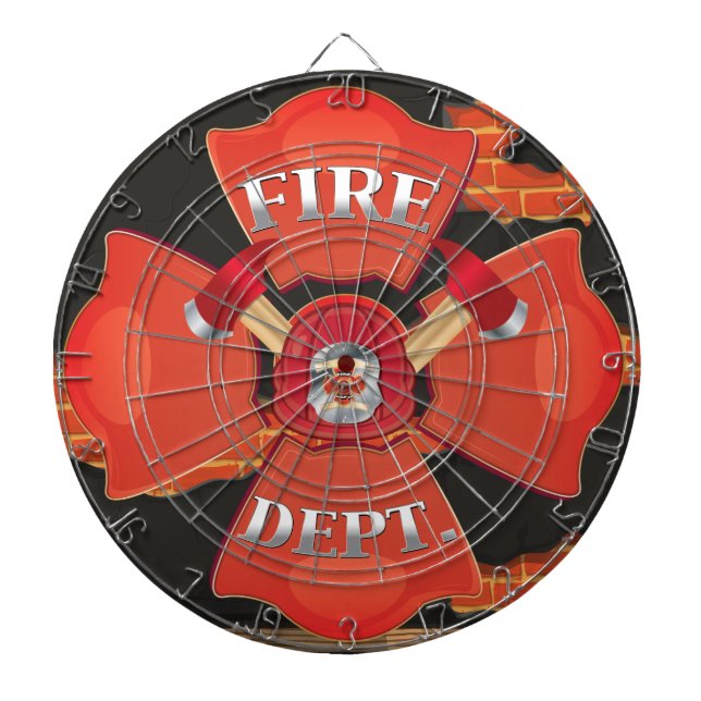 Feuerwehr Logo Dartscheibe (vorne)