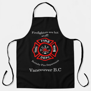 Feuerwehr Logo Feuerwehrmänner sind heiße Sachen! Schürze