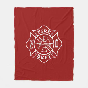 Feuerwehr maltesischer Mittelfläschchen Fleecedecke