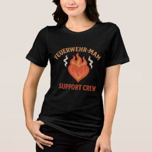 Feuerwehr Mama – Ich halte den Rückhalt! Tri-Blend Shirt