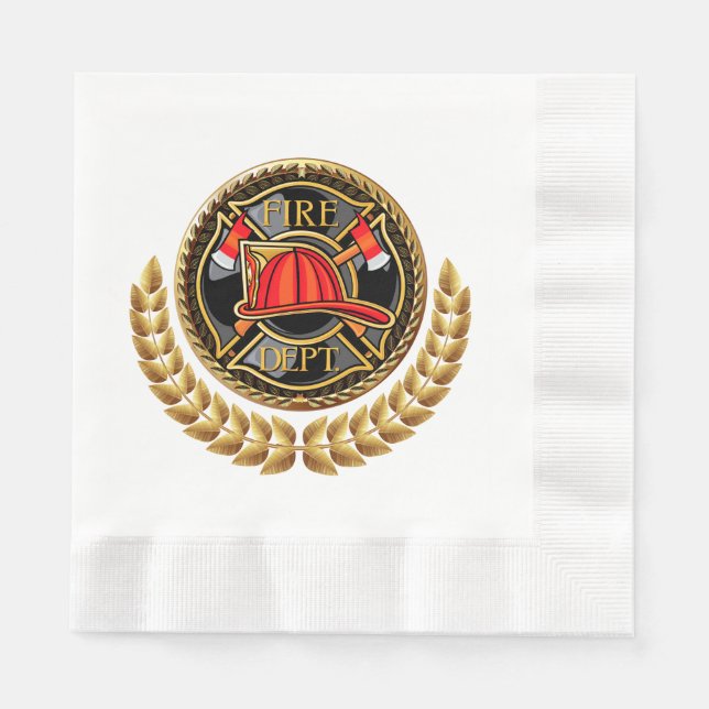 Feuerwehr Napkin Serviette (Vorderseite)