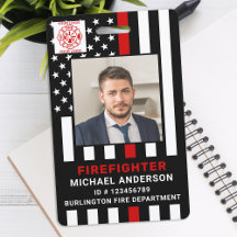 Feuerwehr Personalisiertes Foto Feuerwehrmann-ID