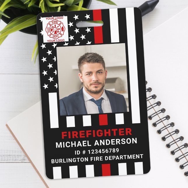 Feuerwehr Personalisiertes Foto Feuerwehrmann-ID Ausweis (Von Creator hochgeladen)